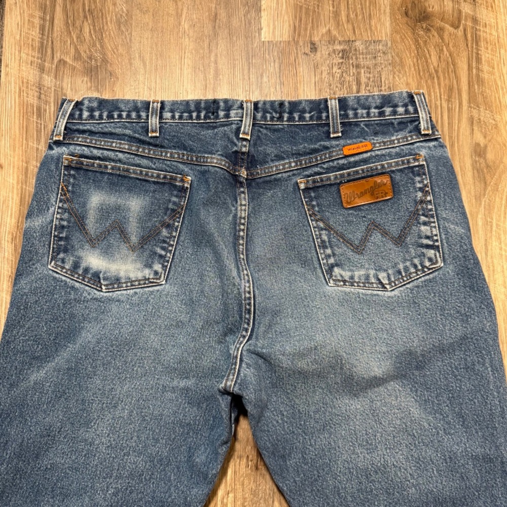 Wrangler Jeans Mens 40x30 Blue FR13MWZ Flame Resistant 13 Original Work Denim - Picture 4 of 16